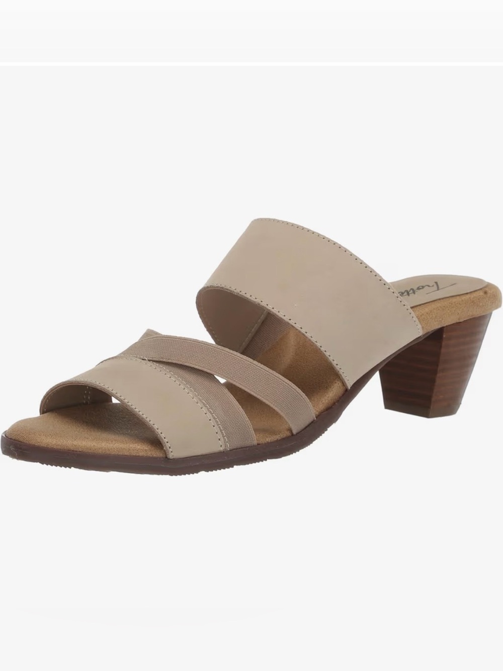 Trotters Neutral Beige Slide Heel Sandal